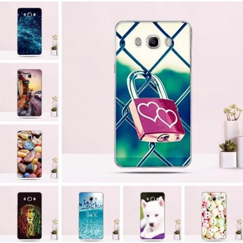 Back Cover For Samsung Galaxy J7 2016 J710 J710F Case Silicone TPU Phone Cases Ultra Thin Cute Cat 3D Pattern Shell Animal Funda
