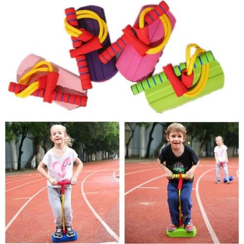 Childrens frog bouncer boys and girls sports fitness equipment with colored lights and sound bounce pole kids educational toys
