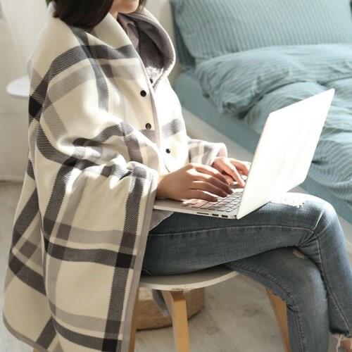 Distinct Fleece Blankets On The Sofa