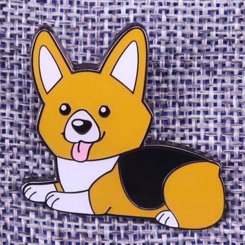 Cute dog enamel pin