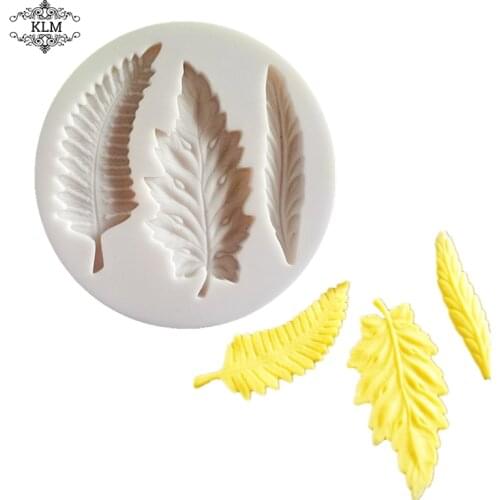 DIY leaf resin mold chocolate silicone baking mold cake decoration tool epoxy resin mold craft kitchen tool KLM