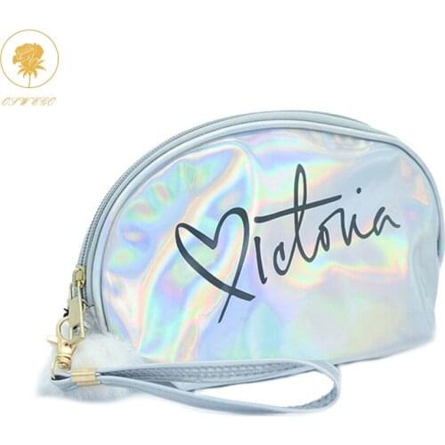 Oswego Makeup Bag Travel Women Make Up Bags Zipper PVC Letter Fashion Women Travel Organizer Cosmetic Bags 2019