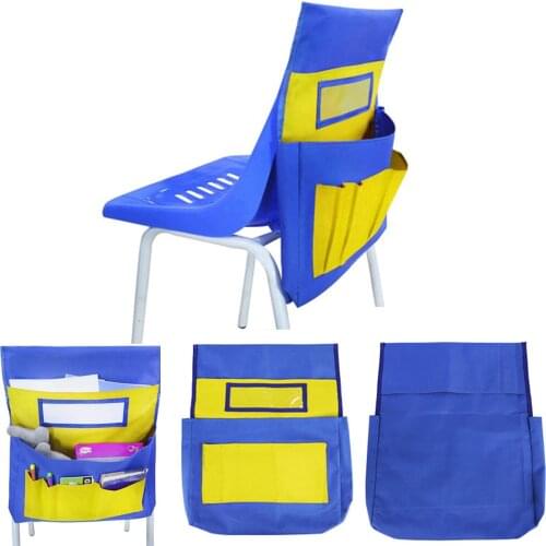 HOT SALES！！！New Arrival School Stationery Organizer Pocket Sundries Collection Chair Back Storage Bag