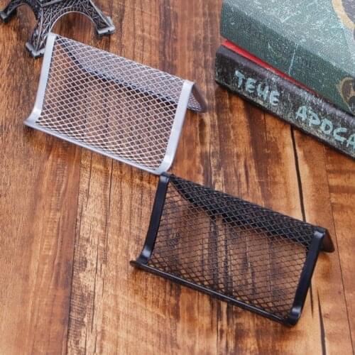 Metal Mesh Business Card Holder For Desk Office Business Card Holder Collection P9YA