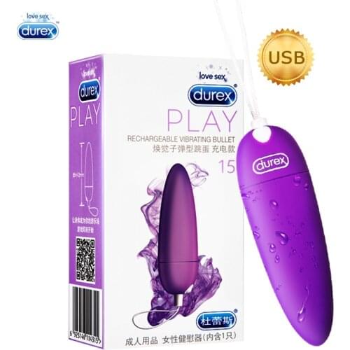 Durex Mini Bullet Vibrator USB Charging G Spot Strong Vibration Soft Silicone Vaginal Stimulate Massager Adult Sex Toy for Women