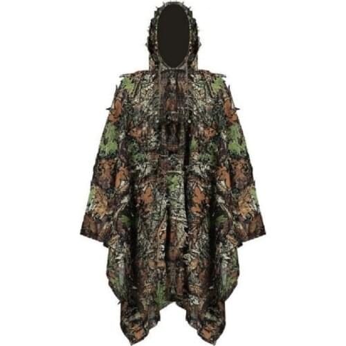 Cloak dress Hunting clothes New 3D maple leaf Bionic Ghillie Yowie sniper birdwatch airsoft Camouflage Clothing jacket