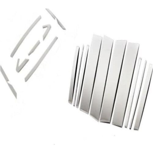 Stainless Side Window Center Pillar Covers Trim Decoration Side Window former triangle Decoration For Toyota RAV4 2016 2017 2018