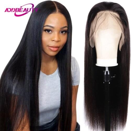 Straight T Part Lace Wig 13x4x1 Lace Part Human Hair Wig for Women Lace Front Human Remy Hair Wigs Natural Color Middle Part 613