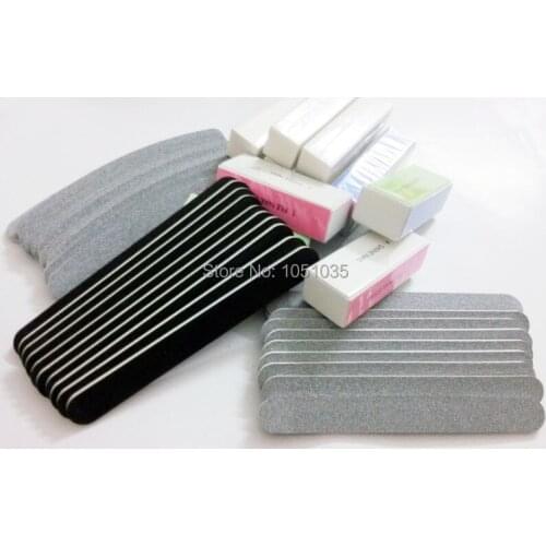 40PCS Nail Art Sanding Files Buffer Block Manicure Pedicure Tools UV Gel Set professional nail file