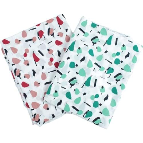 Sewing Poplin Japanese Style Breathable Handmade Cloth Cotton Fabric by Meter 100 DIY Dress Red Blue Woven платье