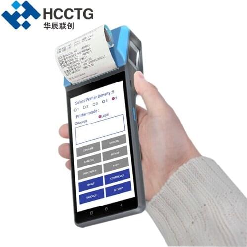 POS PDA Android 10 Printer Bluetooth Thermal Receipt Printer 58mm 4G WiFi Mobile Order POS Terminal NFC 2D Barcode Scanner (Z300