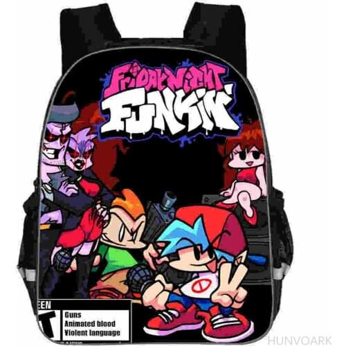Friday Night Funkin Backpack 16inch Children School Bags 3D Print Kids Backpack Boys Girls Teenagers Schoolbag Mochila Escolar