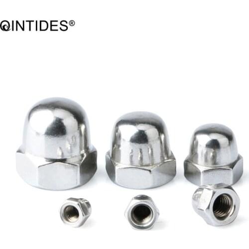 QINTIDES M3 M4 M5 M6 M8 M10 M12 M14 Hexagon domed cap nuts 304 stainless steel Acorn Nuts Ball head cap nut