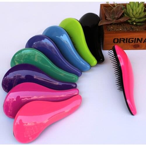 1Pcs Women Magic Handle Comb Anti-Static Massage Hair Brush Tangle Kids Detangle Massage Hairbrush Comb Salon Hair Styling Tools