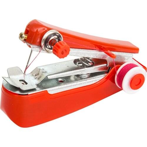 Stapler Sewing Machine Handheld Clothes Hem Lockstitch Needlework Tool Press Stitching Thread Stapler Machine