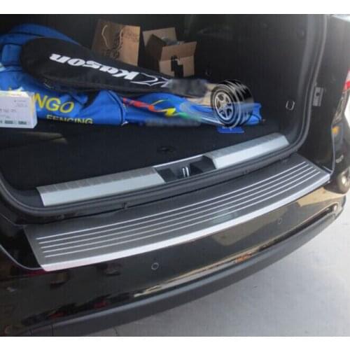 For Dodge Journey 2013 2014 2015 Stainless Steel Inside & Outside Rear Bumper Sill Protector Trim