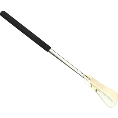 Women Mens Long Handle Metal Expander Shoe Horn Extendable Shoe Care Tool