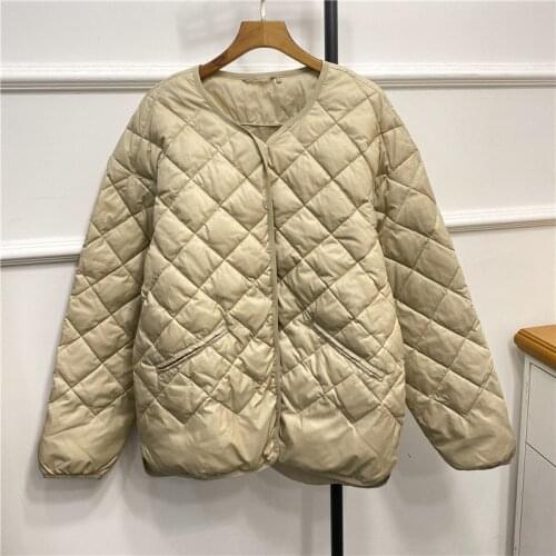 Women Winter Down Jacket Long Sleeve Casual Simple 2020 New Coat