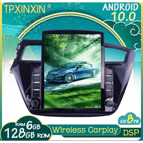 10.0 For Hyundai I20 LHD 2013-2017 Android Car Stereo Car Radio with Screen Tesla Radio Player Car GPS Navigation Head Unit