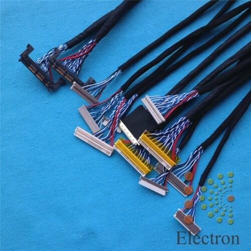 14pcs LCD screen cable Kit support Universal LVDS Cable for 10 inch -55 inch LED LCD driver board connected screen wire