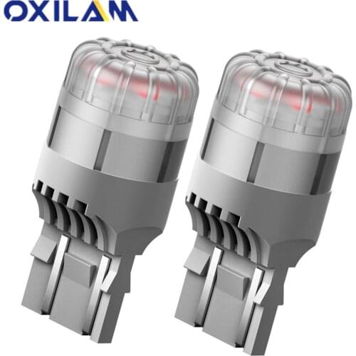 2pcs T20 Led 7443 W21/5W Led Car Bulbs For Brake Light Tail Lamp 3157 T25 P27/7W 7440 Led Turn Signal Bulb Red Amber Yellow 12V