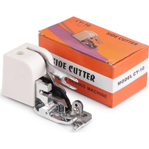 Side Cutter Overlock Sewing Machine Presser Foot Feet Attachment For All Low Shank Singer Janome BrotherCY-10