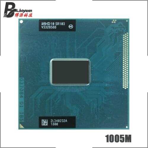 Intel Celeron 1005M 1005M SR103 1.9 GHz Dual-Core Dual-Thread CPU Processor 2M 35W Socket G2 / rPGA988B