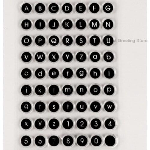 Eno Greeting clear stamps letters stamps alphabet planner journal stamps typewriter key