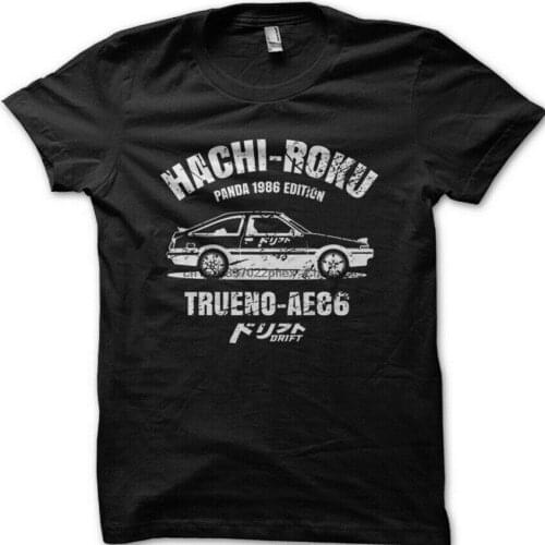 Hachi Roku AE 86 Trueno Panda printed t-shirt 9007