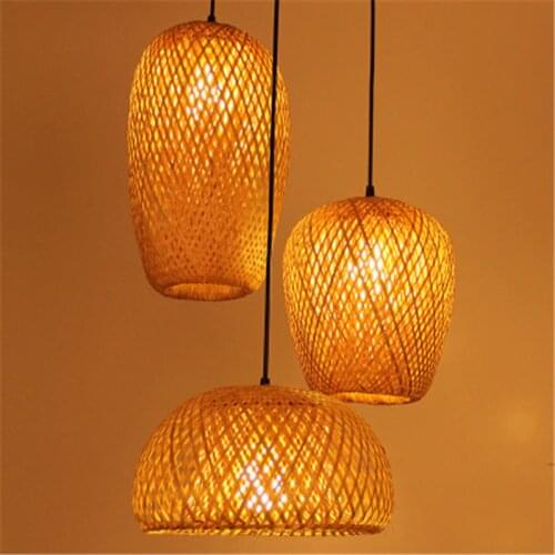 Southeast Asia Creative Bamboo Art Rattan Bamboo Lantern Chandelier Restaurant Hotel Club Living Room Art Bamboo Chandelier