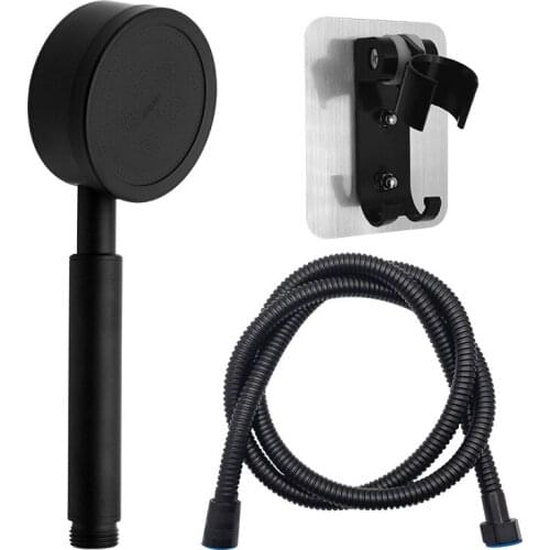 304 stainless steel high pressure sprinkler metal high pressure shower head hand held bathroom single head shower set