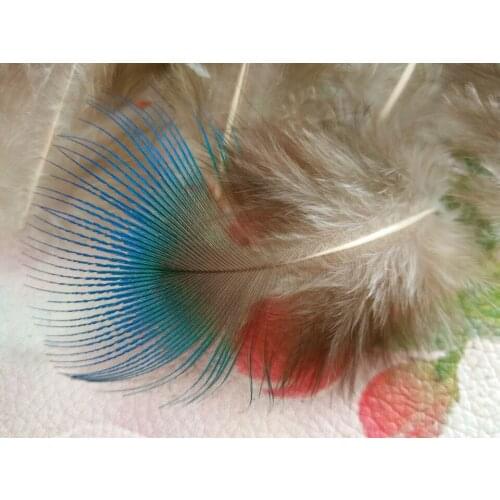 Hot! sell 20 pc / lot quality natural Peacock feathers, 3-5cm DIY jewelry decoration