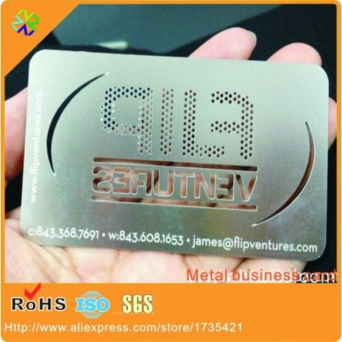Stainless steel material 80*50mm cutting through 0.3mm thickness card metal