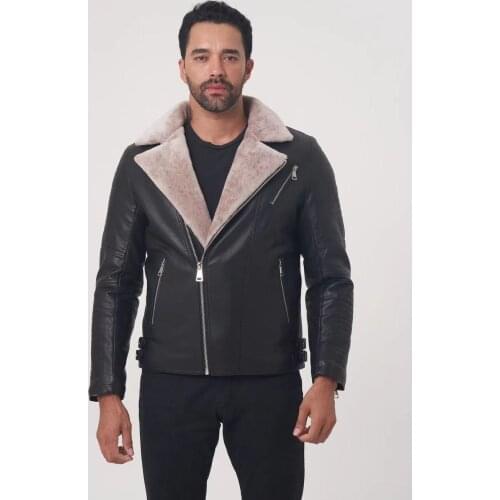 Mens Clothing Fashion Casual Man PU Leather Jacket Male Coat Thick Warm Man Apparel High Quality Mens Winter Coat OGMANDO1912