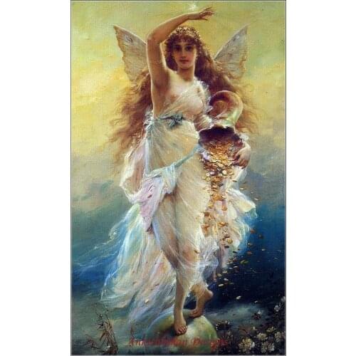 Embroidery Counted Cross Stitch Kits Needlework - Crafts 14 ct DMC Color DIY Arts Handmade Decor - Fortune Goddess