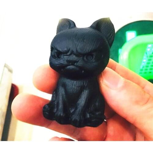 Natural obsidian quartz dog hand-carved crystal polishing stone healing stone DIY home deco