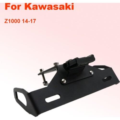 Applicable to Kawasaki Z1000 14-17 Motorcycle Modification with Light License Plate Frame Short Tail Holder