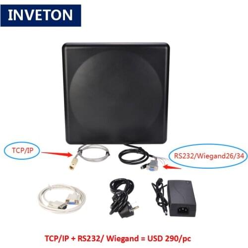 Impinj R2000 integrated uhf rfid reader with 9.2dbi antenna long read range with RS232 TCP/IP for library access management