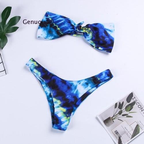 Sexy Bikini 2021 New Bikini Print Split Swimsuit Brazilian Swimweartwo Pieces Bathing Suits Summer Beach Wear