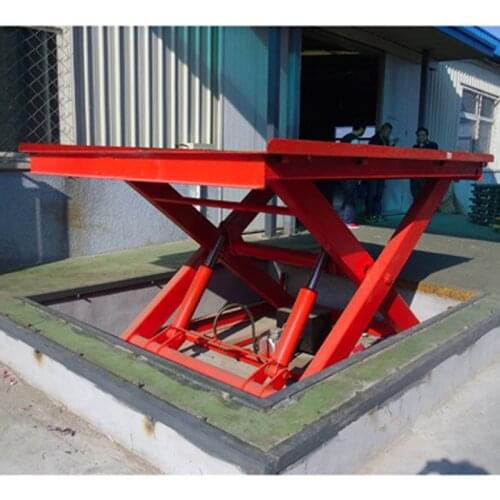 AC power type 500kg-10ton Warehouse fixed scissor lift platformt