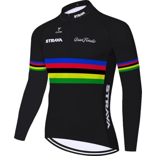 Strava team mens cycling jersey summer spring quick dry camisa de ciclismo masculina Outdoor long sleeve bike jersey