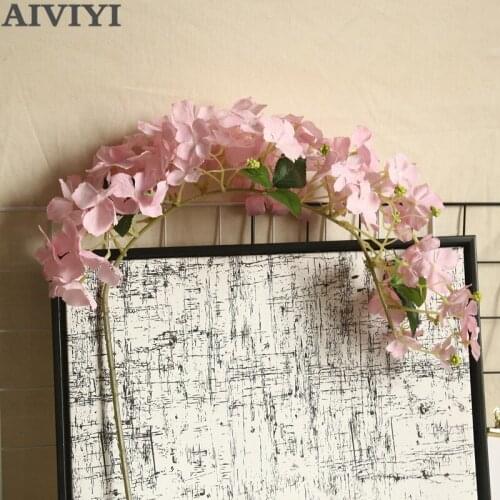 High quality flower vine long hydrangea hanging vine hydrangea fake flower simulation flower window home wedding decoration fa
