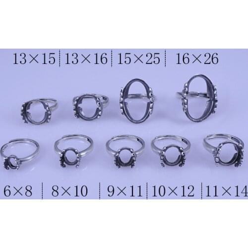 925 STERLING SILVER women girl Semi Mount Bases Blanks base blank Pad ring Setting Findings for Jewelry Making gift diy A4427