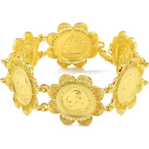 Bracelets for women 1913 George V British Horse Sword Gold Coin Jewelry Sovereign Sovereign bracelet-femme