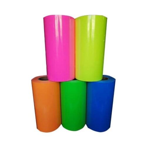 1 sheet 25cmx100cm (10"x40") PVC fluorescent vinyl Neon vinyl for heat transfer heat press cutting plotter Made in South Korea
