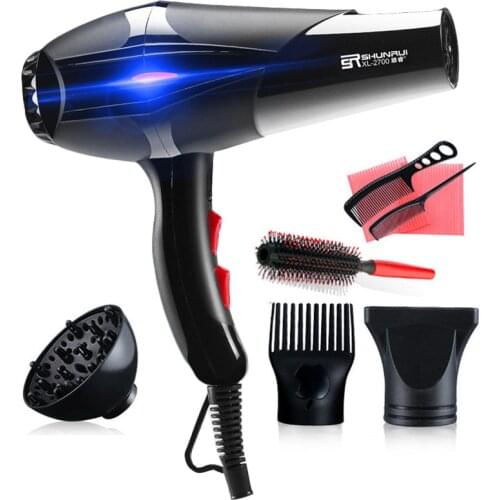 110v-210v Ionic Blow Dryers Straightener Pro Blu-ray Hot/Cold Strong Power Hair Dryer Electric Hairdressing Equipment Hairdryer