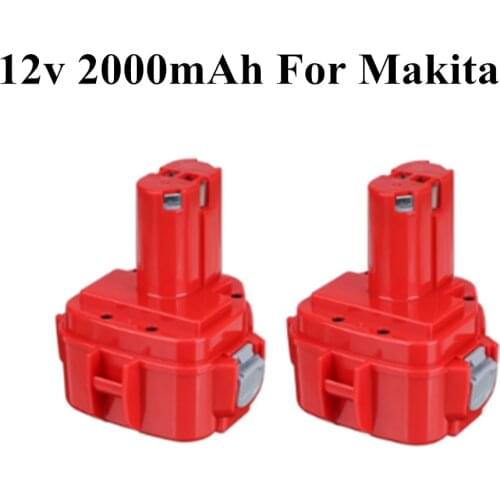 2000mAh 12V Ni-CD 2.0Ah Replacement Power Tool Battery for Makita 12V Battery PA12 1220 1233 1201 1222 1223 1235