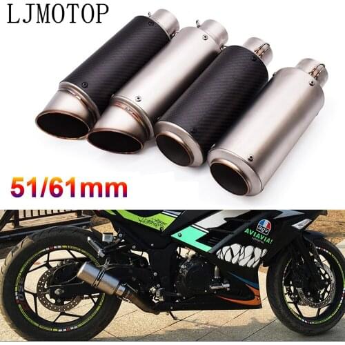 51mm 61mm motorcycle with DB killer exhaust pipe Exhaust Pipe Muffler For Suzuki GSX600 Katana GSXR1000 GSXR1100 GSXR400 GT250