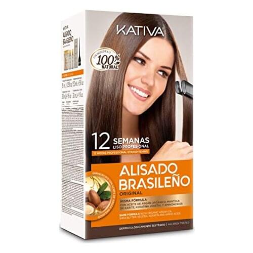 Brazilian smoothing Kativa-with keratin, Argan and Shea-up to 12 weeks 150ml without formaldehyde smoothing hair for 10 sem
