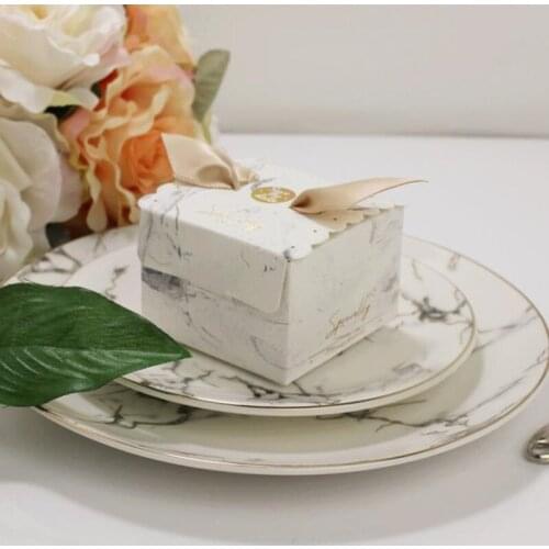 Four candy boxes wedding with hand gift box gift box sweet paper bag wedding decoration baby shower event party supplies 50pcs